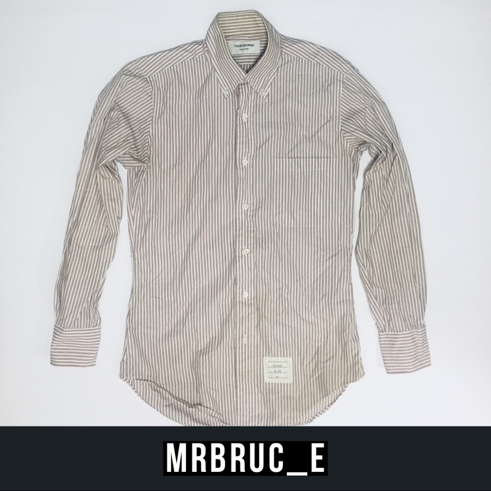Thom Browne Narrow Red Stripe Shirt (XXS)